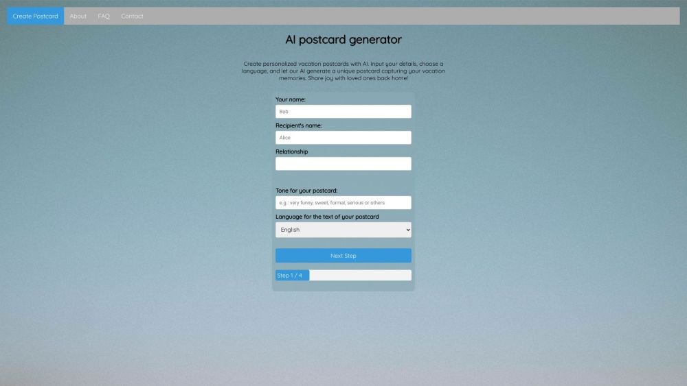 AI Postcard Generator