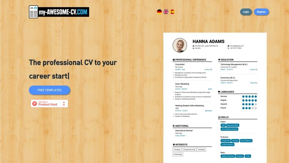 my-awesome-cv.com