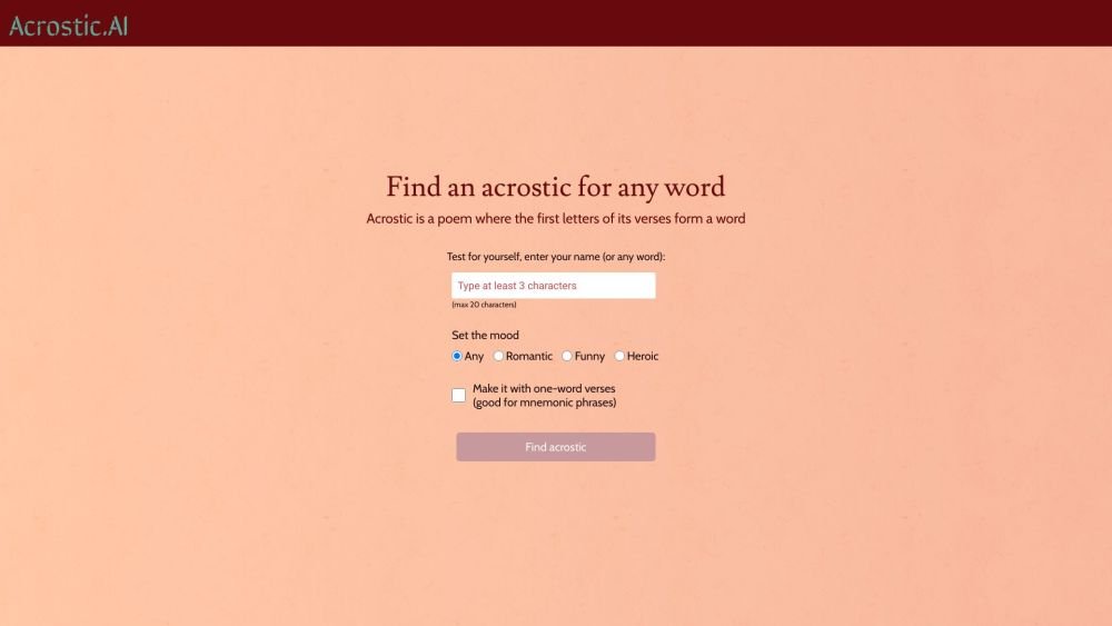 Acrostic AI