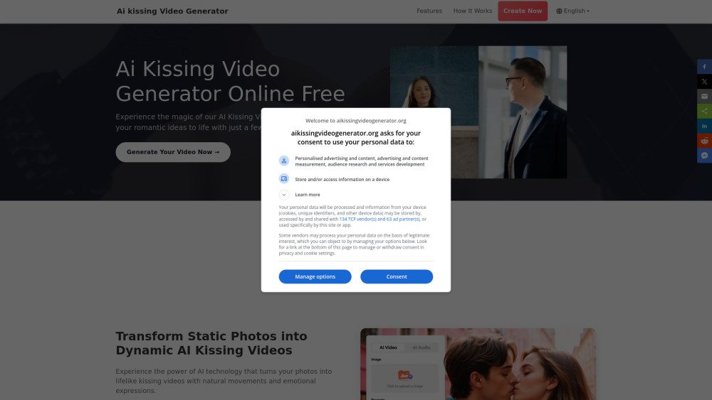 AI Kiss Generator
