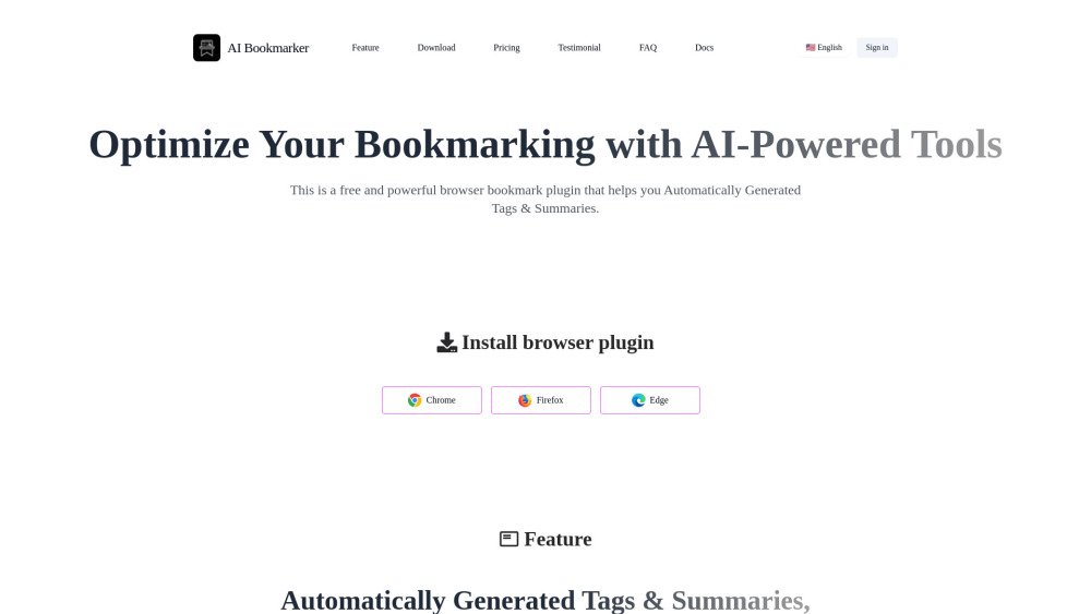 AI Bookmarker