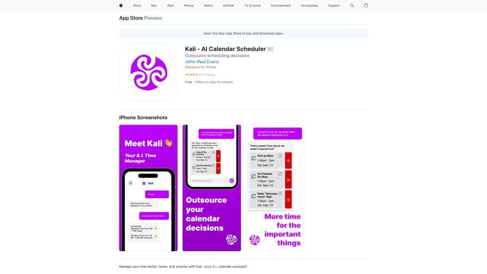 Kali - AI Calendar Scheduler