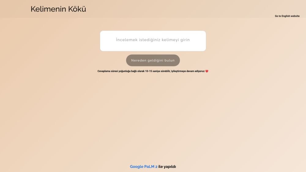 Kelimenin Kökü