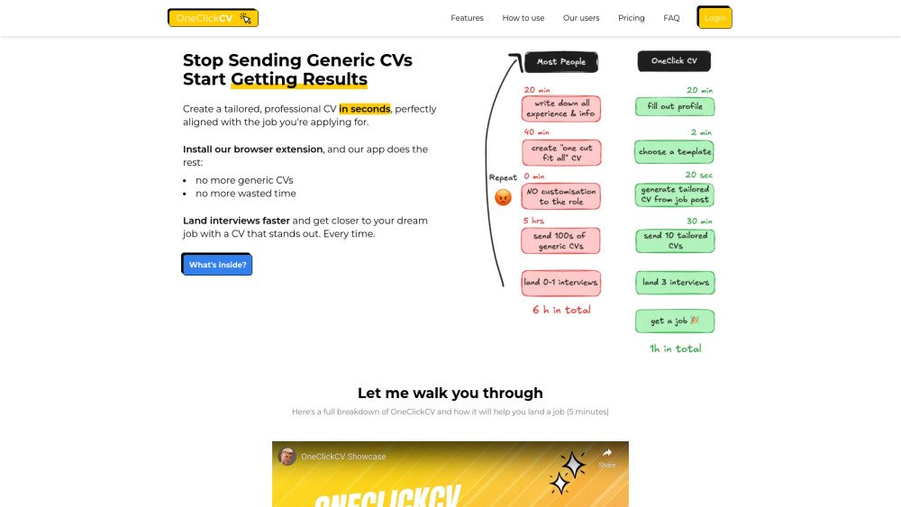 OneClickCV