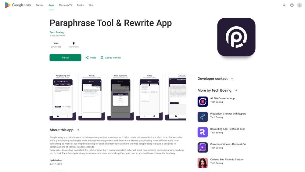 Paraphrasing Tool & Summarizer