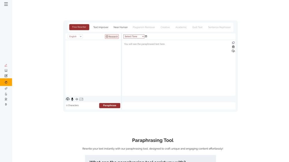 Paraphrasing Tool