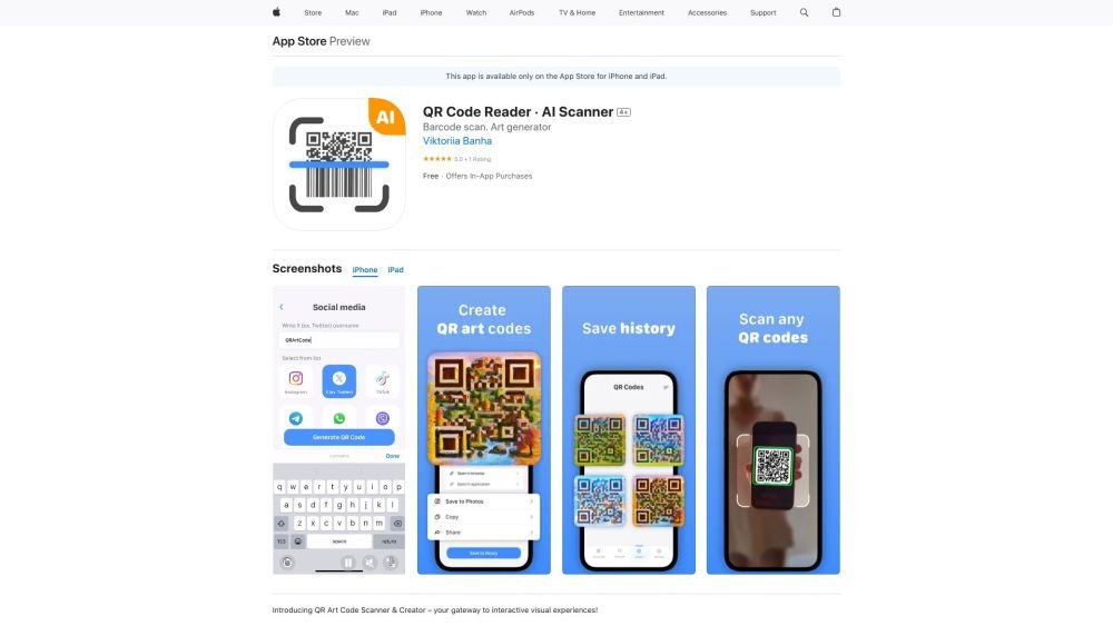 QR Code Reader · AI Scanner