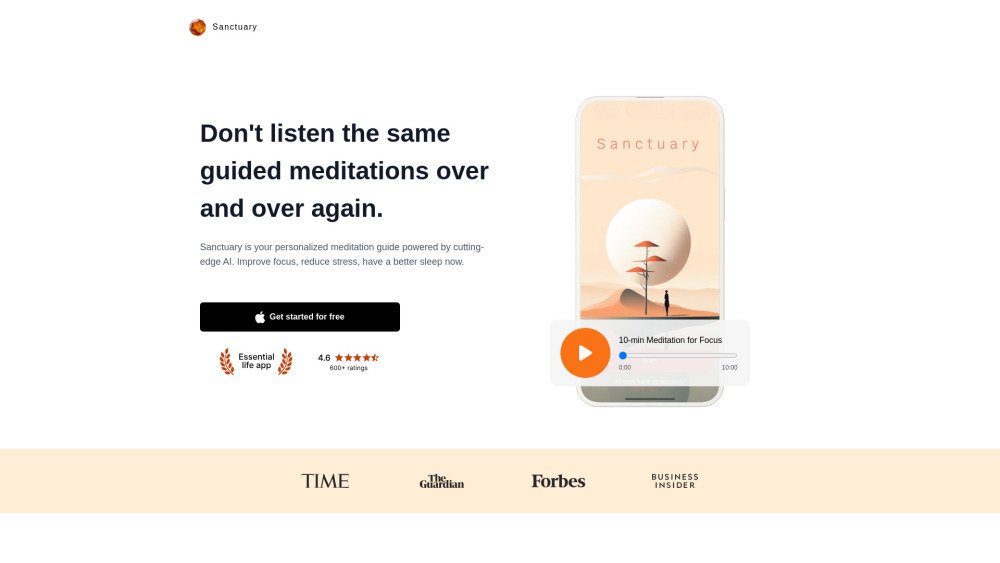 Sanctuary: Meditation & Sleep