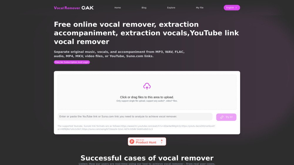 Vocal Remover Oak